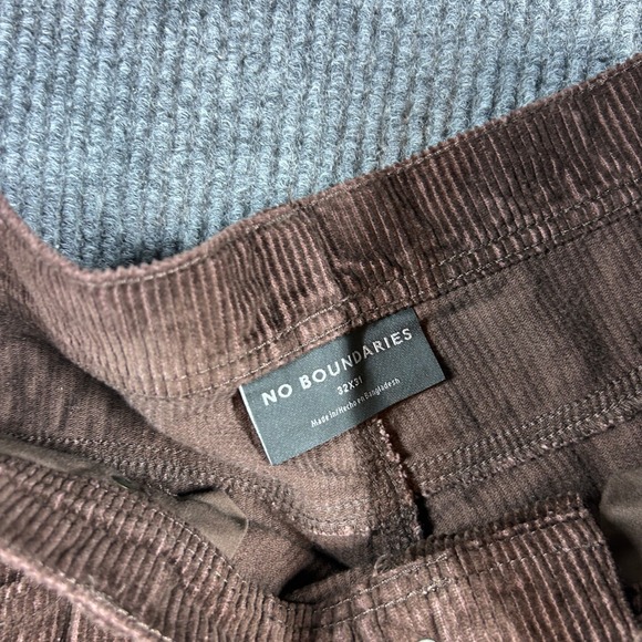 Vintage No Boundaries Pants Men's 32x31 Brown Corduroy Carpenter Wide Leg Skater - Picture 4 of 7